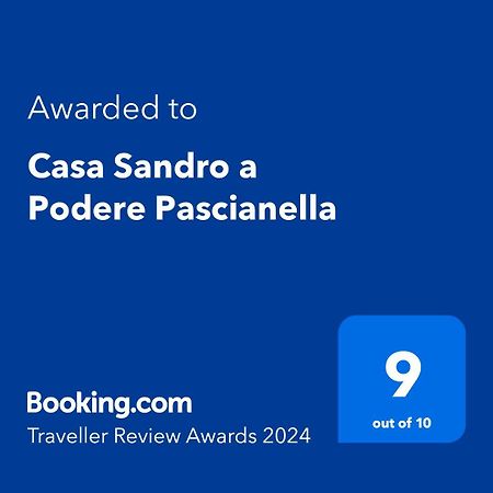 Casa Sandro A Podere Pascianella Villa Castelmuzio Luaran gambar